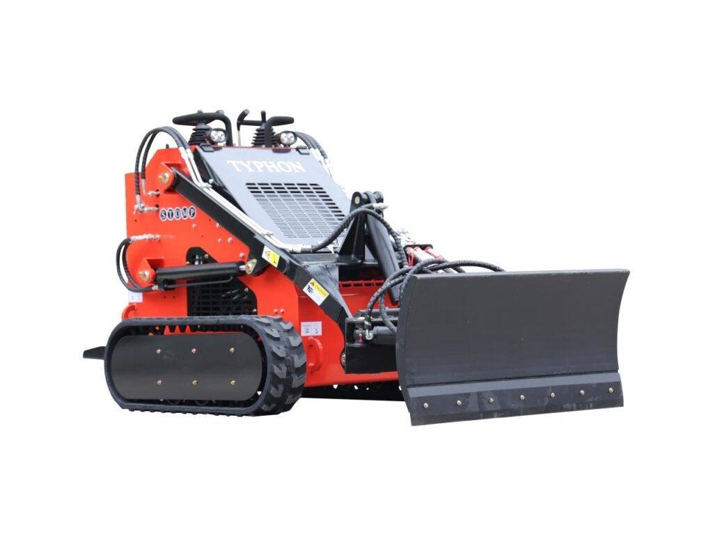 Skid Steer Loader Bull Dozer Attachment USA - TYPHON Mini Skid Steer Loader