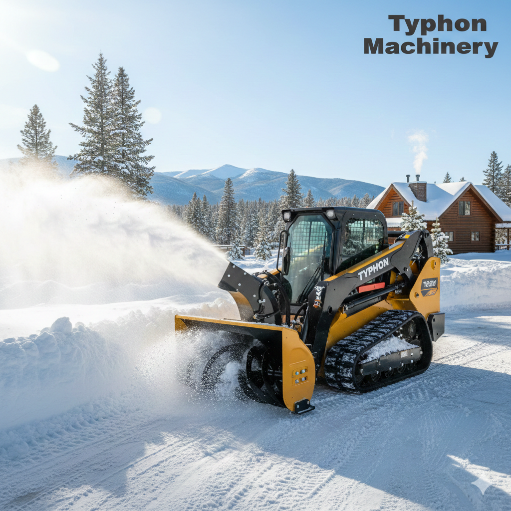 Skid Steer Snow Blower - Commercial Snow Removal