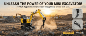 TYPHON Ripper Attachment for Mini Excavators