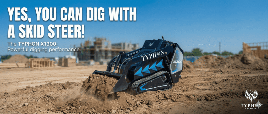 can you dig with a skid steer