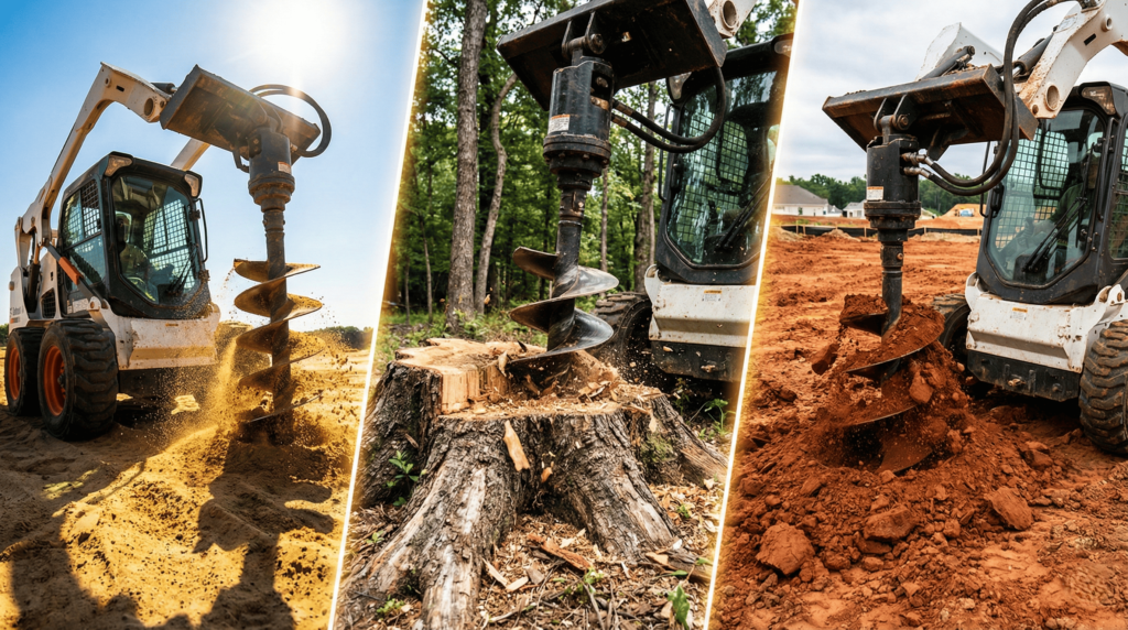 Auger Bits for Skid Steers