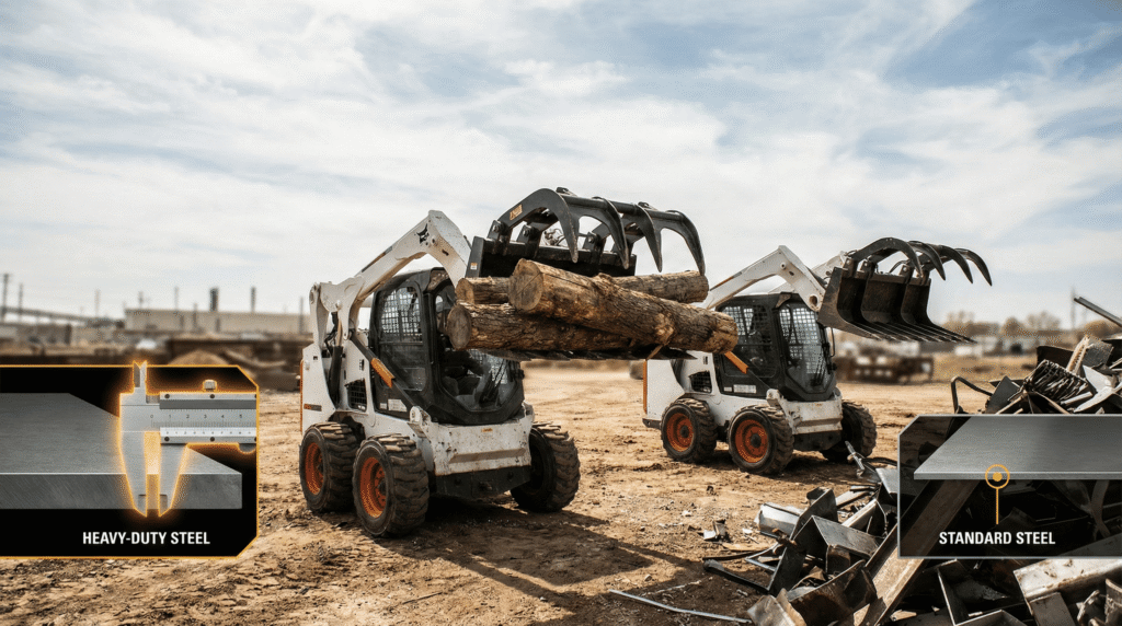 The Grapple Attachments Steel Thickness