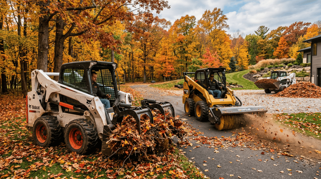 The Skid Steer Attachments for Fall Cleanup