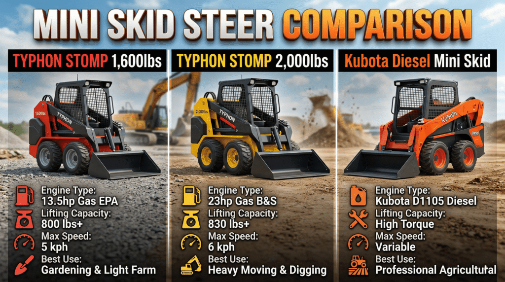 Agriculture Skid Loader barn cleaners and movers Comparison