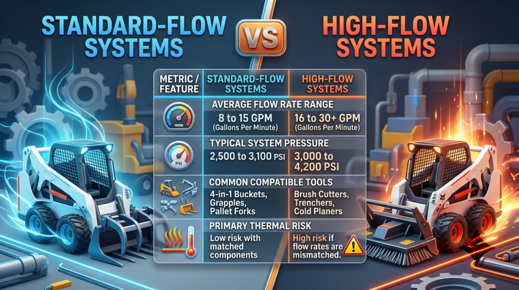 Hydraulic Overheating Comparison