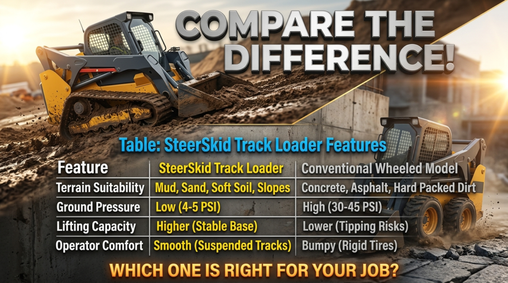 SteerSkid Track Loaders Comparison